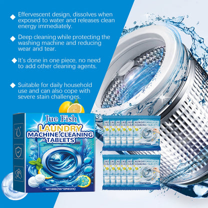 Washing Machine Cleaner Tablets, 12-Pack Washer Descaler Deep Cleaning