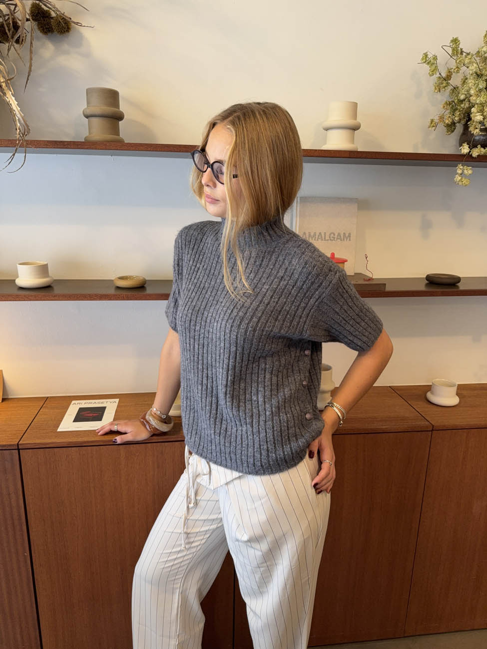 Tassi turtleknit - Grey